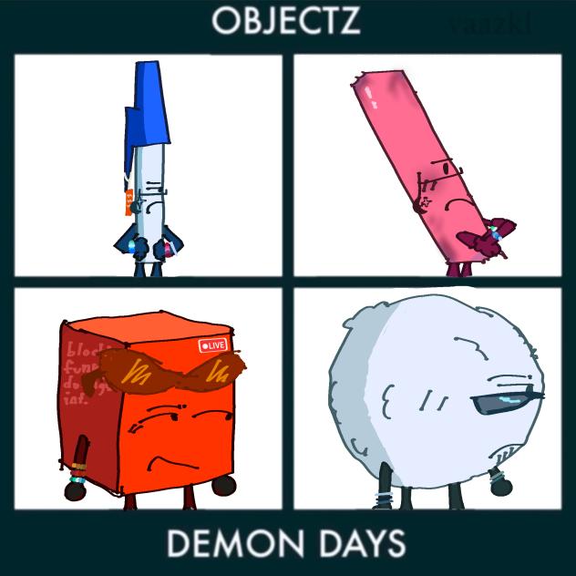 gorillaz and BFDI ✌️