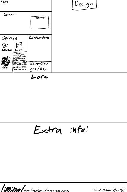 Character Sheets!