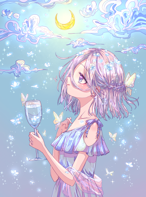 夏に降る雪の花