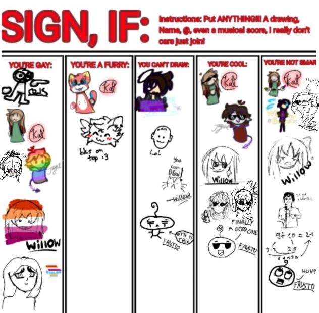 Sign, if