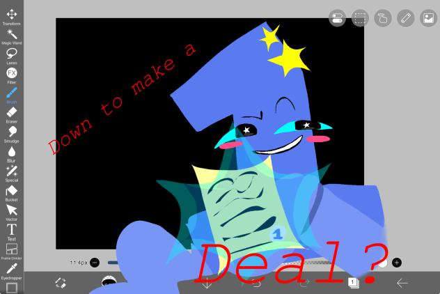 ✦,,down to make a deal¿”📜