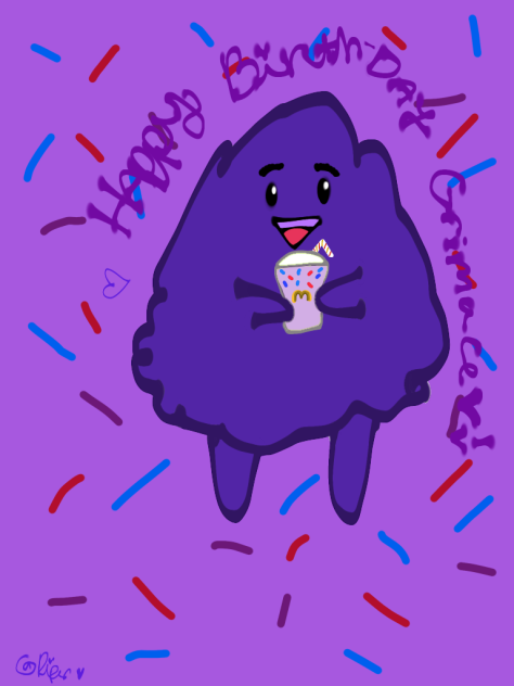 Happy Birthday Grimace! 🎉🎂🎊🎈