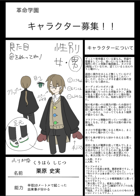 キャラ募