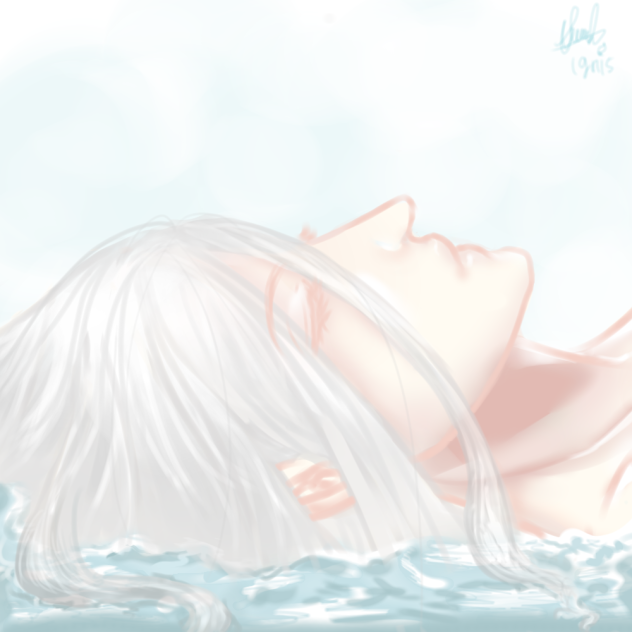 Drowning in the sea - ibisPaint