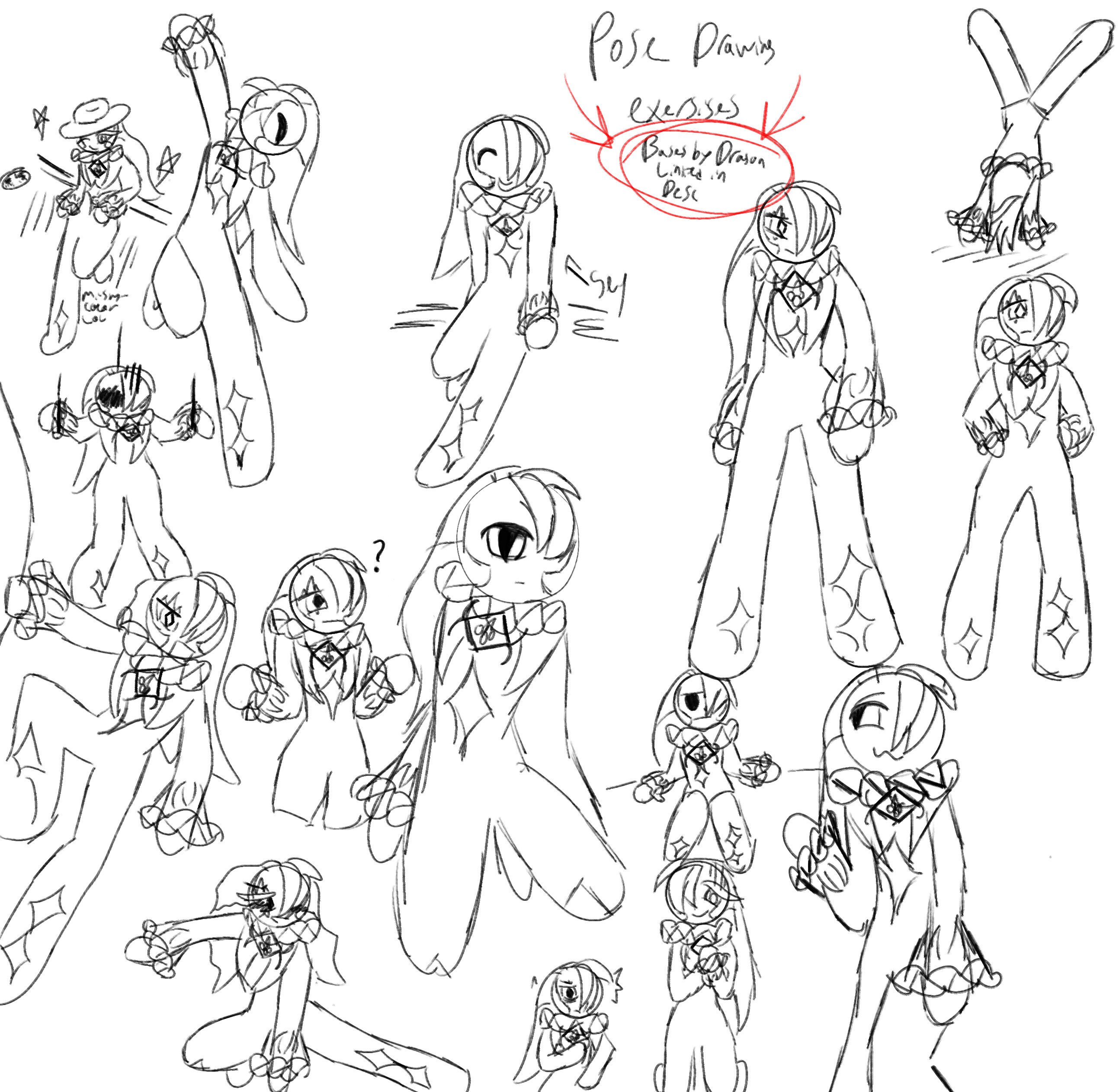 Poses practice - ibisPaint