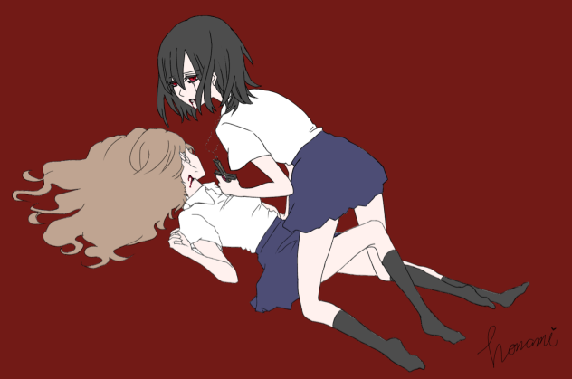 自分で塗ってみた(単色)(線画有)