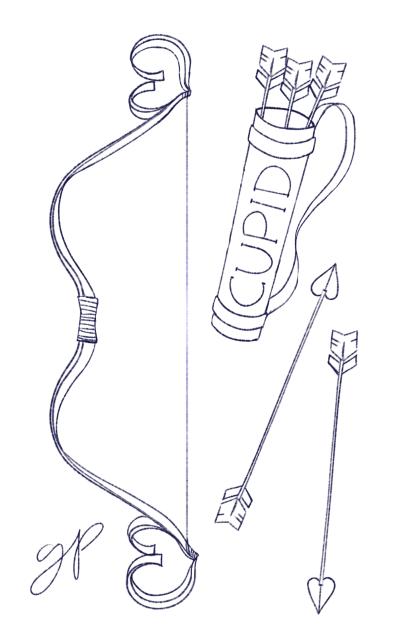 Cupids bow outline