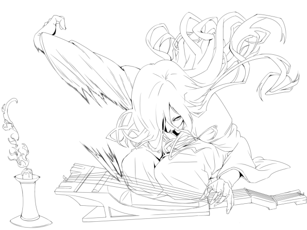 ★破滅と再生〜和奏曲第1番〜★(線画)