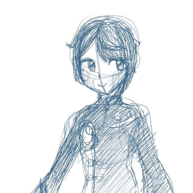 Drawing Xingqiu with one stroke