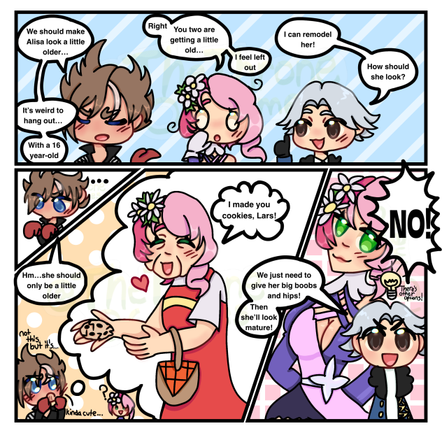 My HC where they aged her up