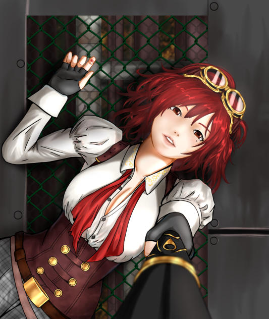 仰向けで自撮り Ibispaint