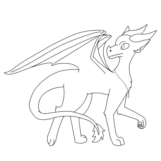 Dragon Lineart