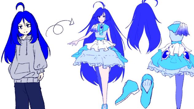 青すぎるキャラデザ