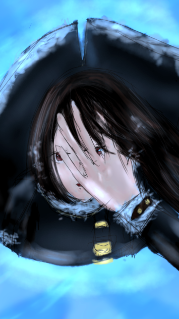 氷の上で
