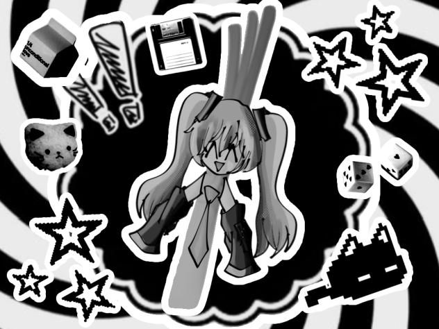 Miku is one with the spring onion ☆