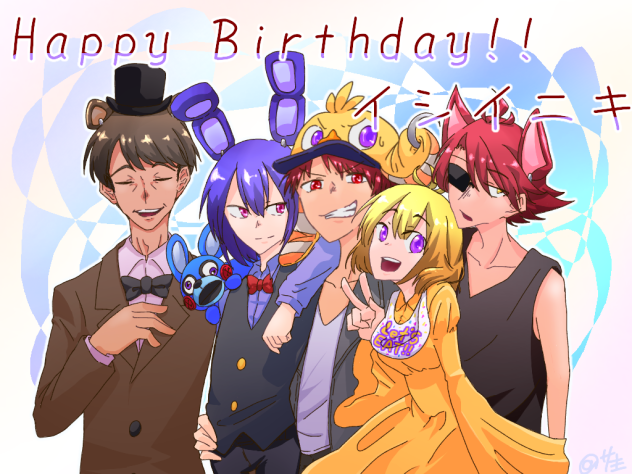 イシイニキ誕生日イラスト