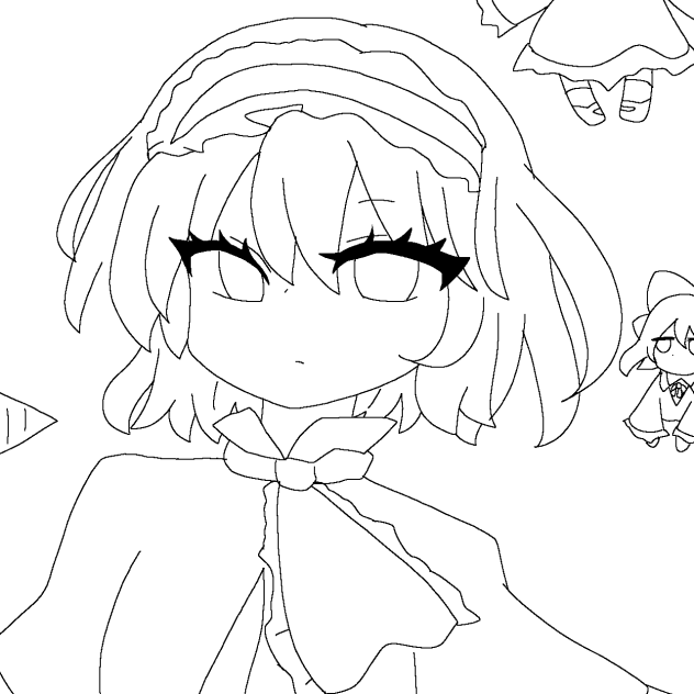 アリス線画
