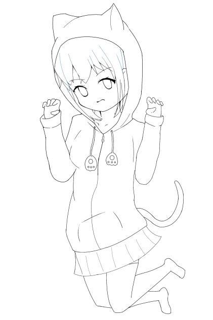 猫パーカーちゃん2