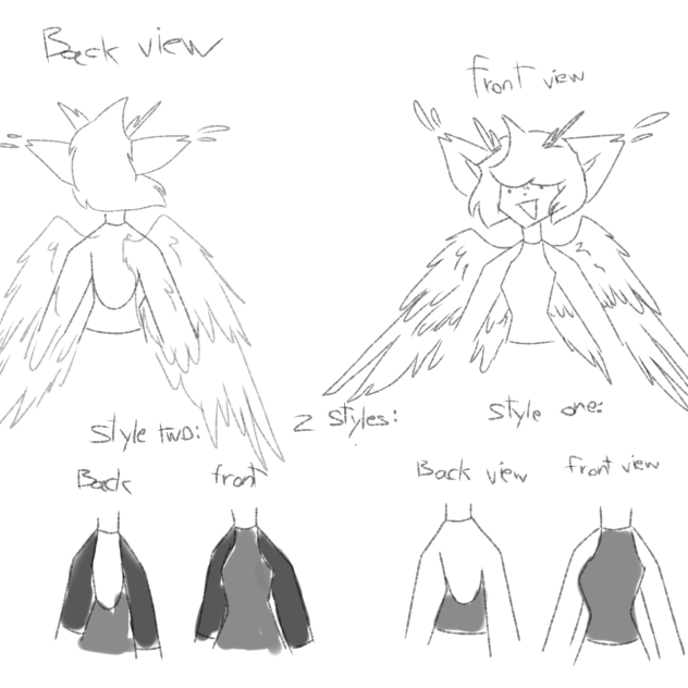 clothe styles for those who have wings