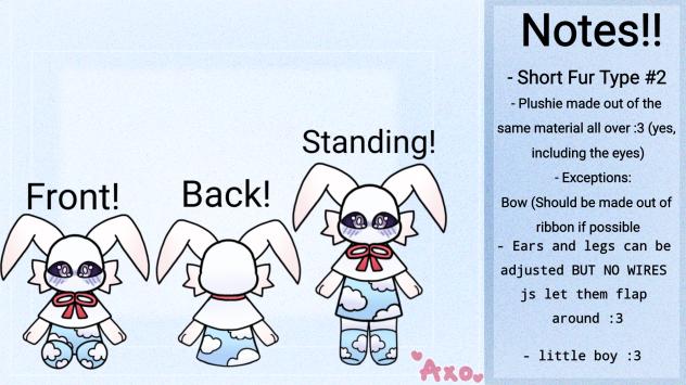 🐇🎀Plushie ref for my baby Miori!! ^^