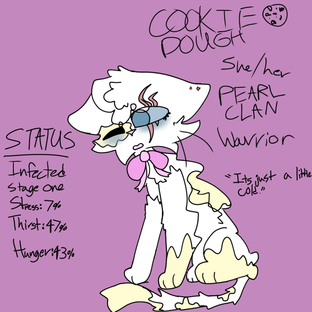 Cookiedough.   warriors infection au