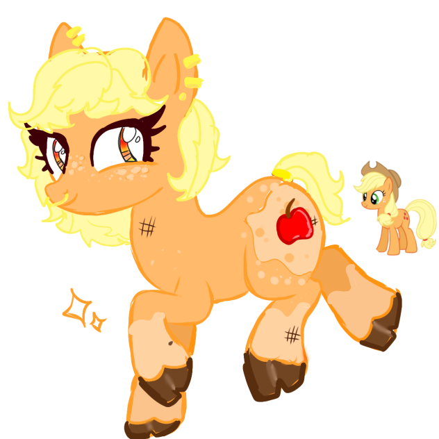 applejack sis oc again