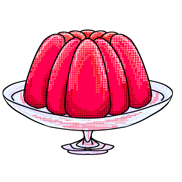 retro jelly lineart🍮 - ibisPaint