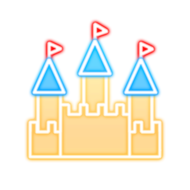 Castle neon sign2