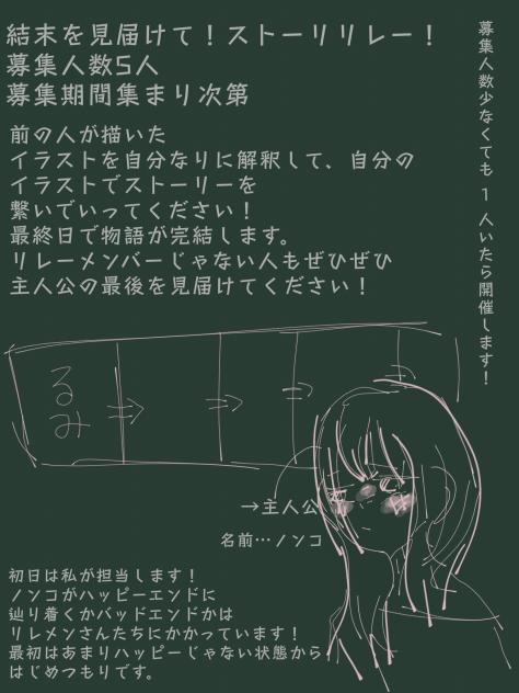 結末を見届けて！ストーリリレー！