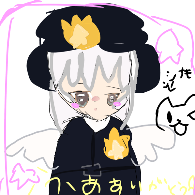 シナモン（サモエド）とふあ