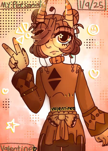 Redrawing my Persona 🤍💛🧡🤎🖤