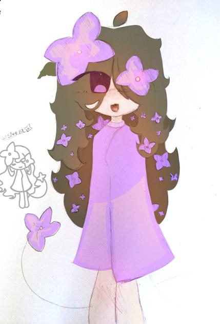 Little sketch on paper (I colored it)