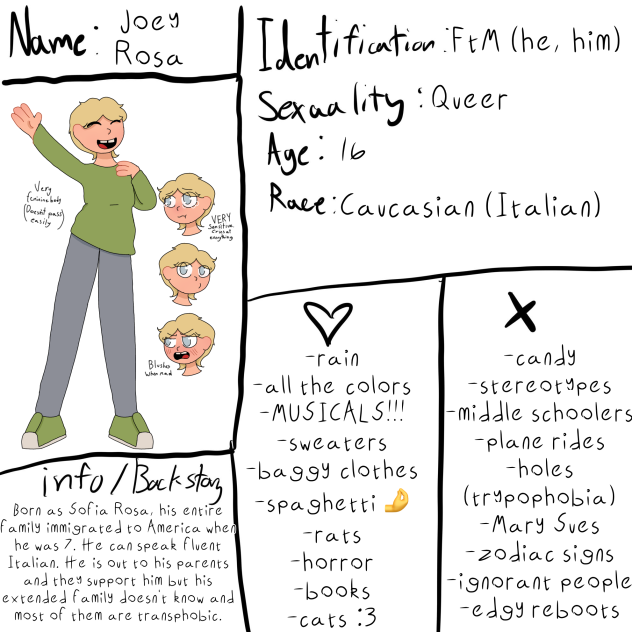 Her Eyes Character Sheet