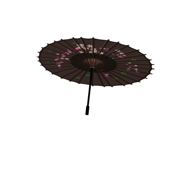 Wagasa (Japanese Umbrella). Side View ibisPaint