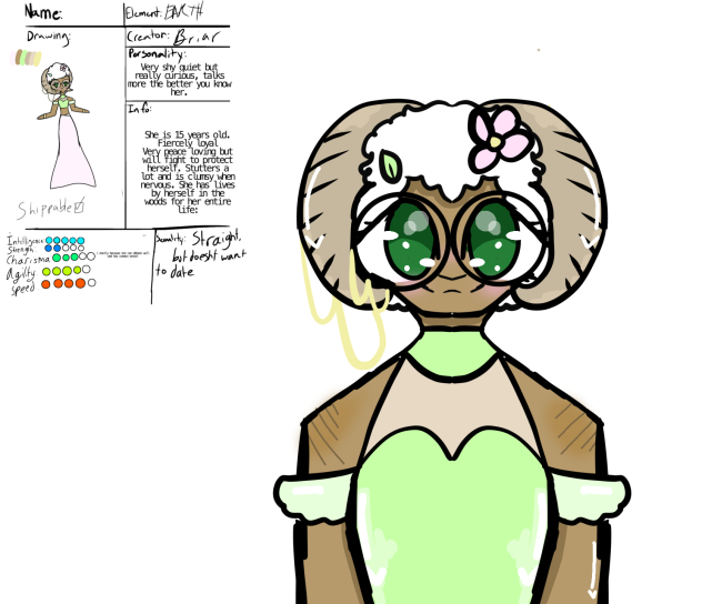 A drawing of a character in my comic