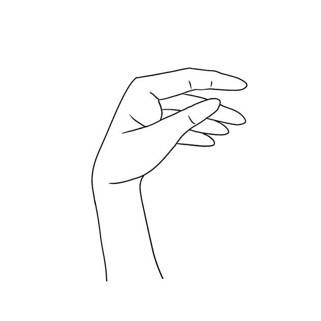 Hand tracing sketch 3