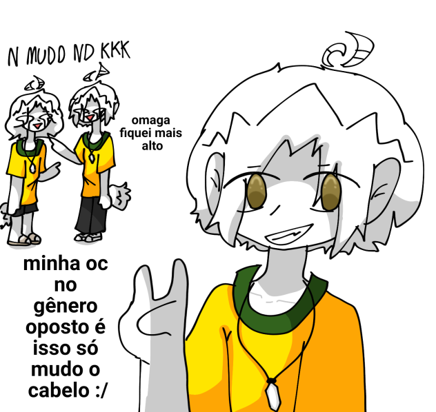 só mudo o cabelo msmo akakaka