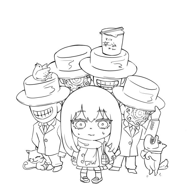 見える子ちゃん14巻発売されたよー！（線画）