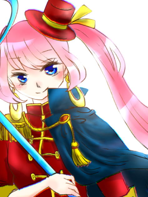 線画塗った
