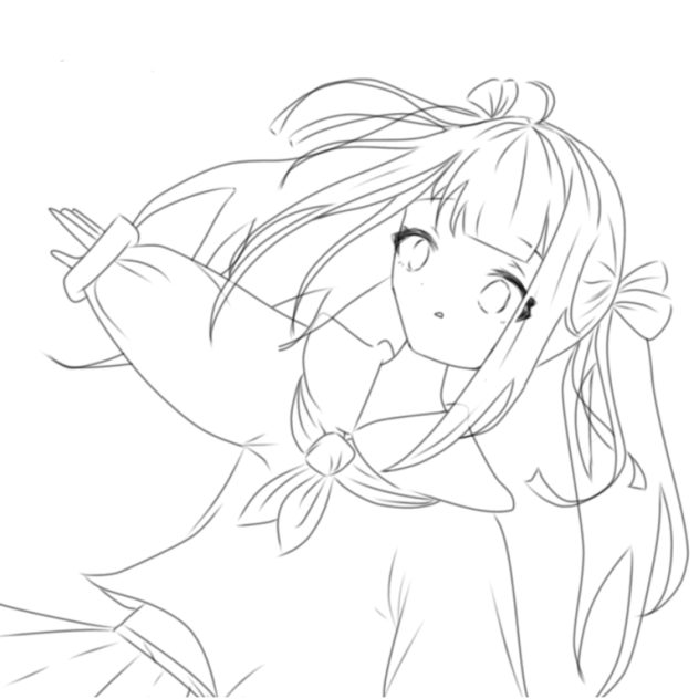 ハートに溺れて［線画］