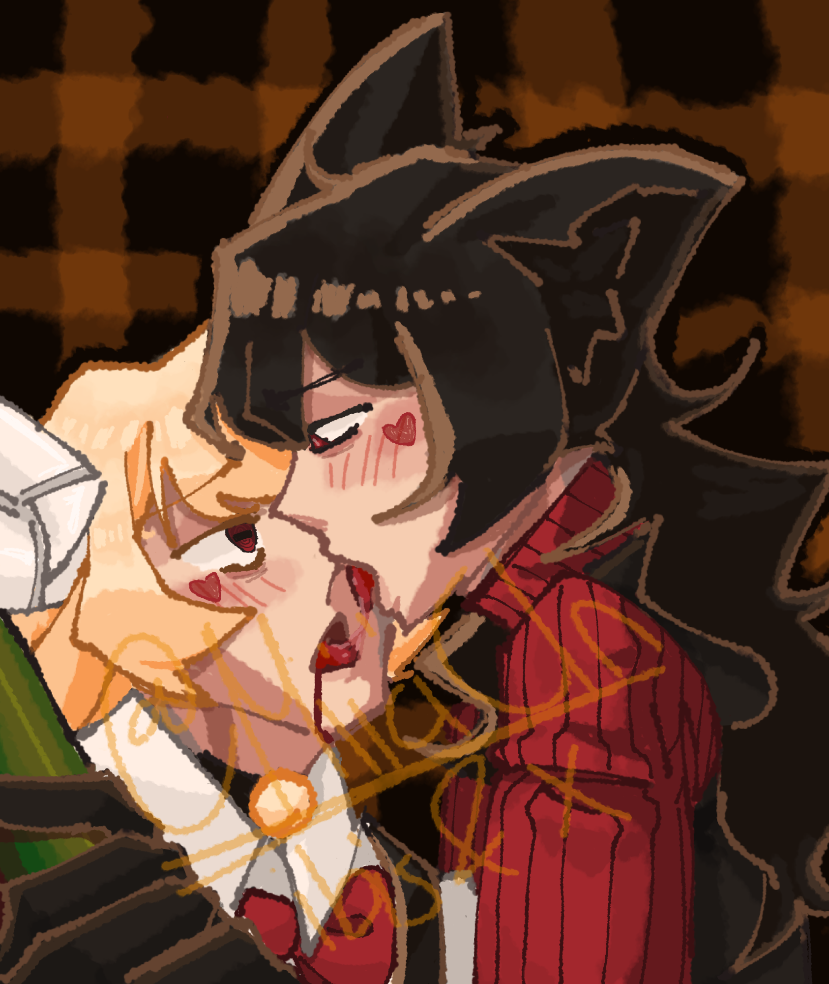 gay men kissing⁉⁉⁉😱😳😬 - ibisPaint