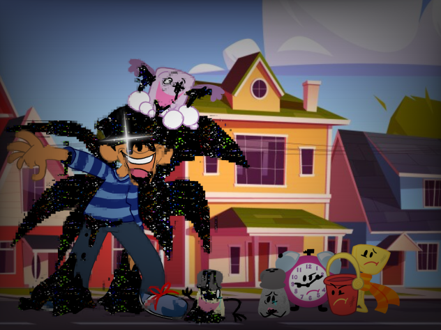 A Glitchy catastrophe