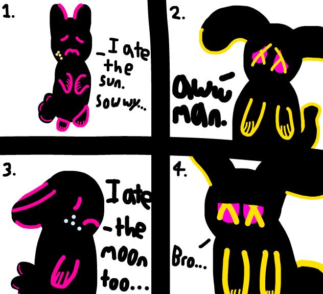 Ate the sun and moon meme