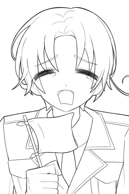 フェリ！塗り絵！