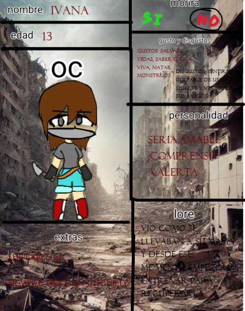 oc para el comic apocalipsis