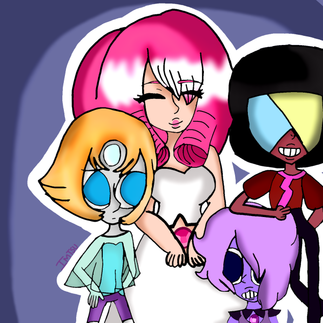 Young Gems and Rose Quartz Speedpaint