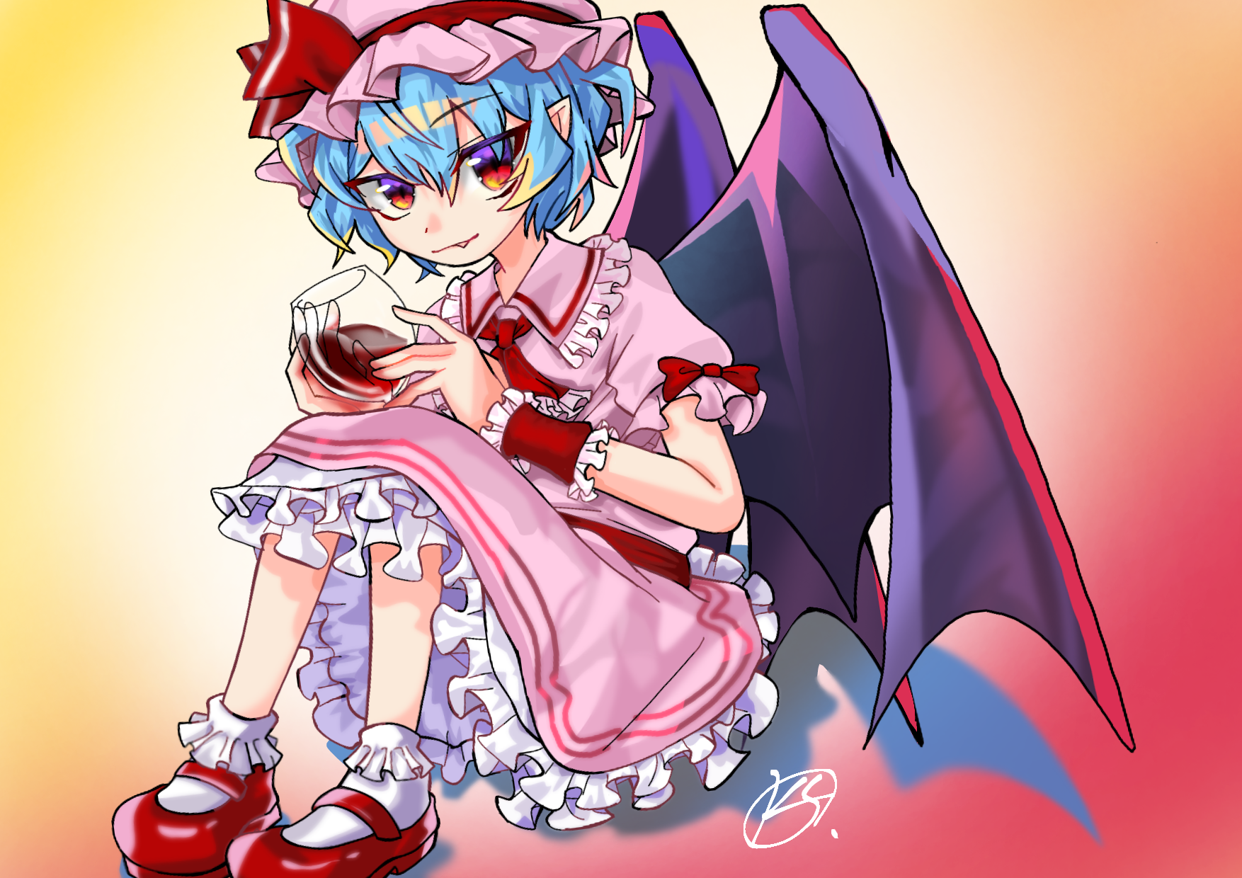 レミリア・スカーレット イラストカード 東方イラストカード①：レミリア・スカーレット - Extra Ice