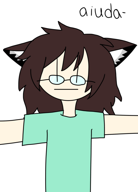 le probé gafas a mi oc quedó asi-