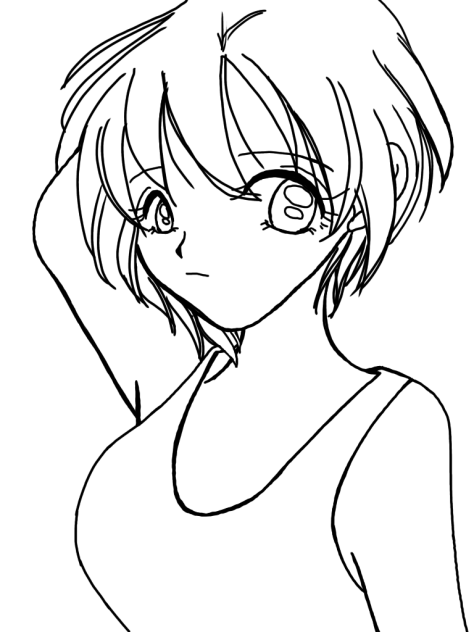 エヴァンゲリオン　レイ　塗り絵