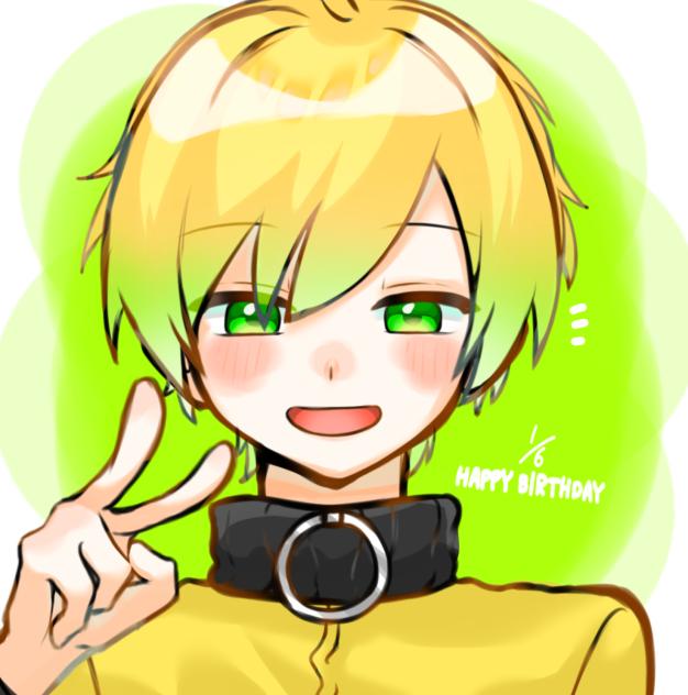 ぷりちゃん誕生日おめでとうイラスト🍅💚